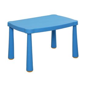 Kids Table,Plastic Children Activity Rectangular Table for School,Home,Play,Reading Dining,Kindergarten(Enlarge Size)
